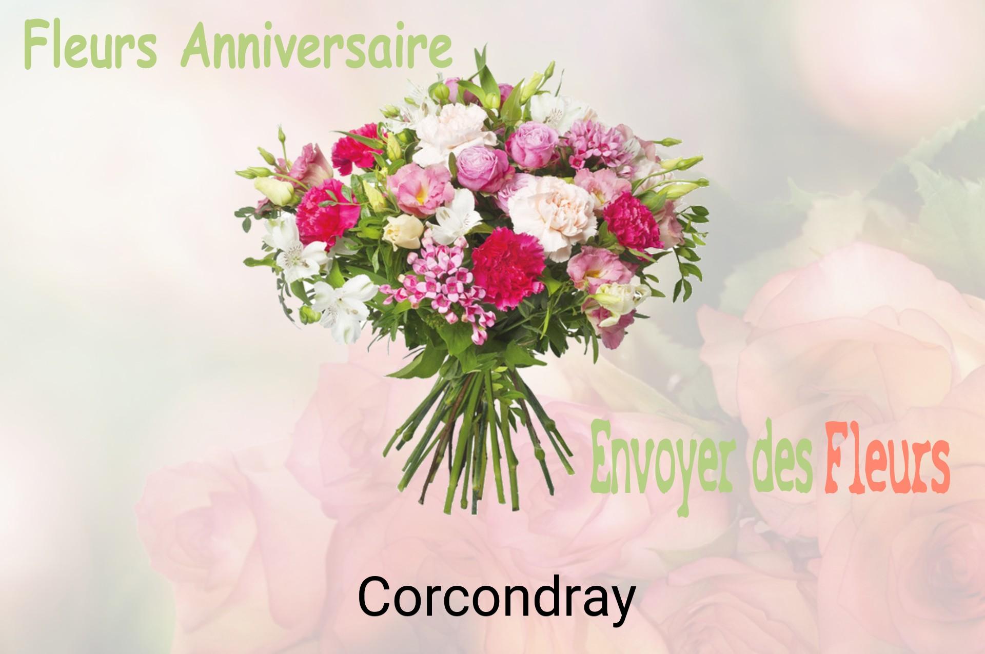 Bouquet de fleurs d’anniversaire livré à Corcondray