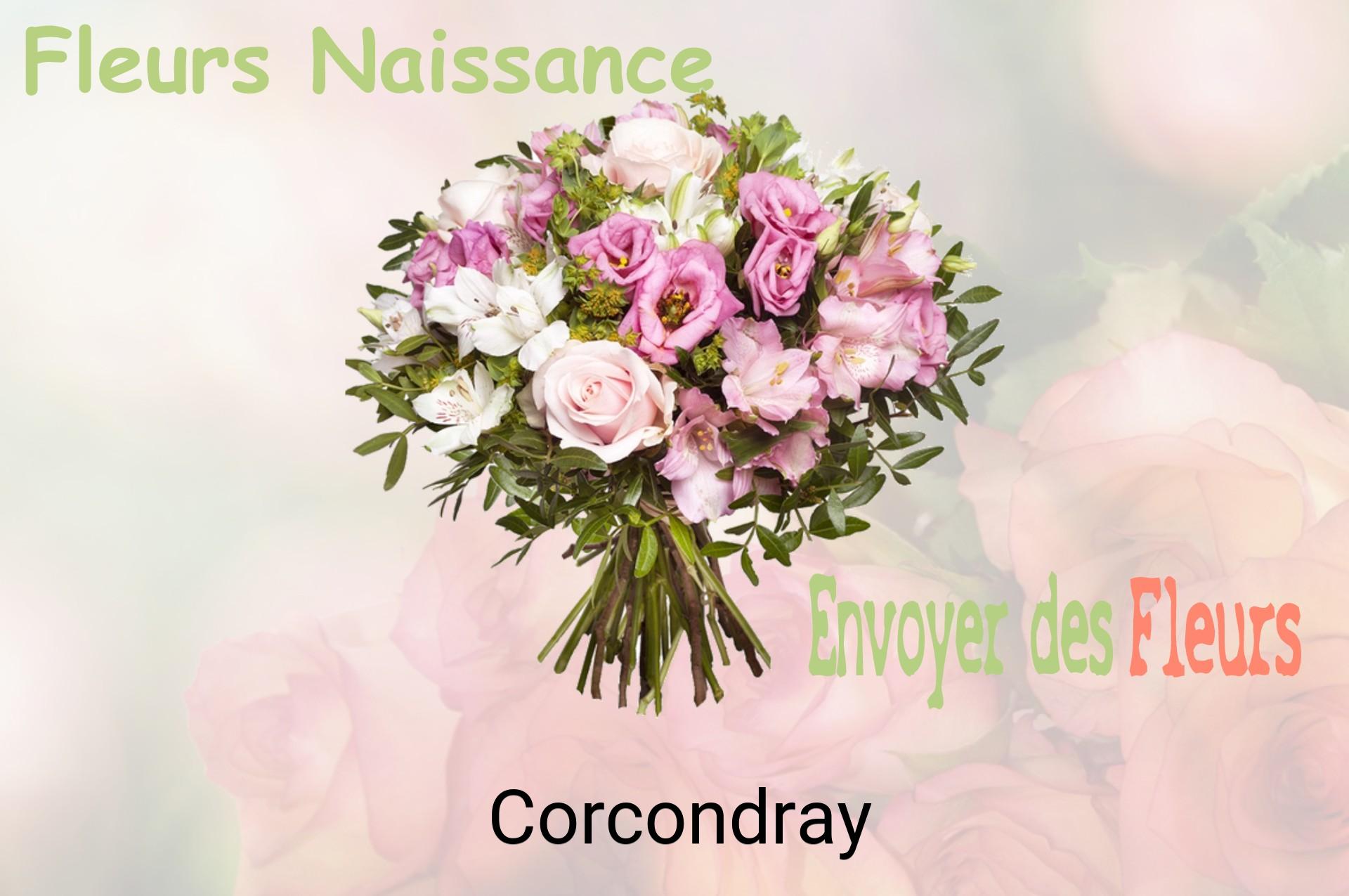 Bouquet de fleurs de naissance livré à Corcondray